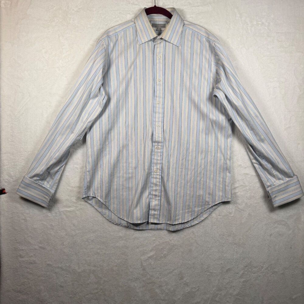 Alexandre Savile Row Shirt Mens 16 41 French Cuff Stripe Cotton Made Ireland